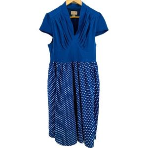 Lindy Bop Teal Polka Dot Rockabilly Pinup Retro Dress Cap Sleep 2XL